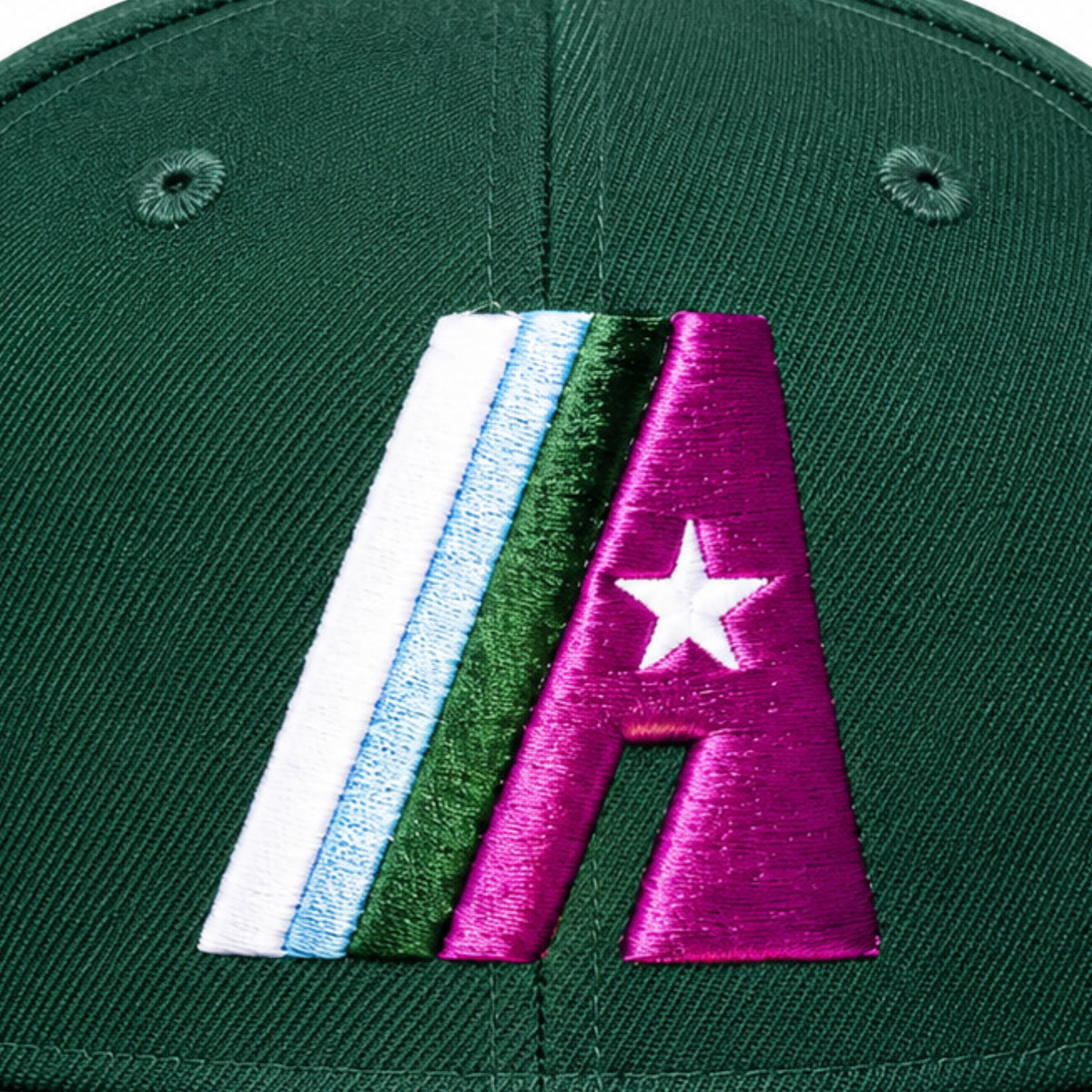 Hat Club Satin Collection New Era Houston Astros Colt .45s 35th Anniversary 59FIFTY Fitted Hat Forest Green 2022