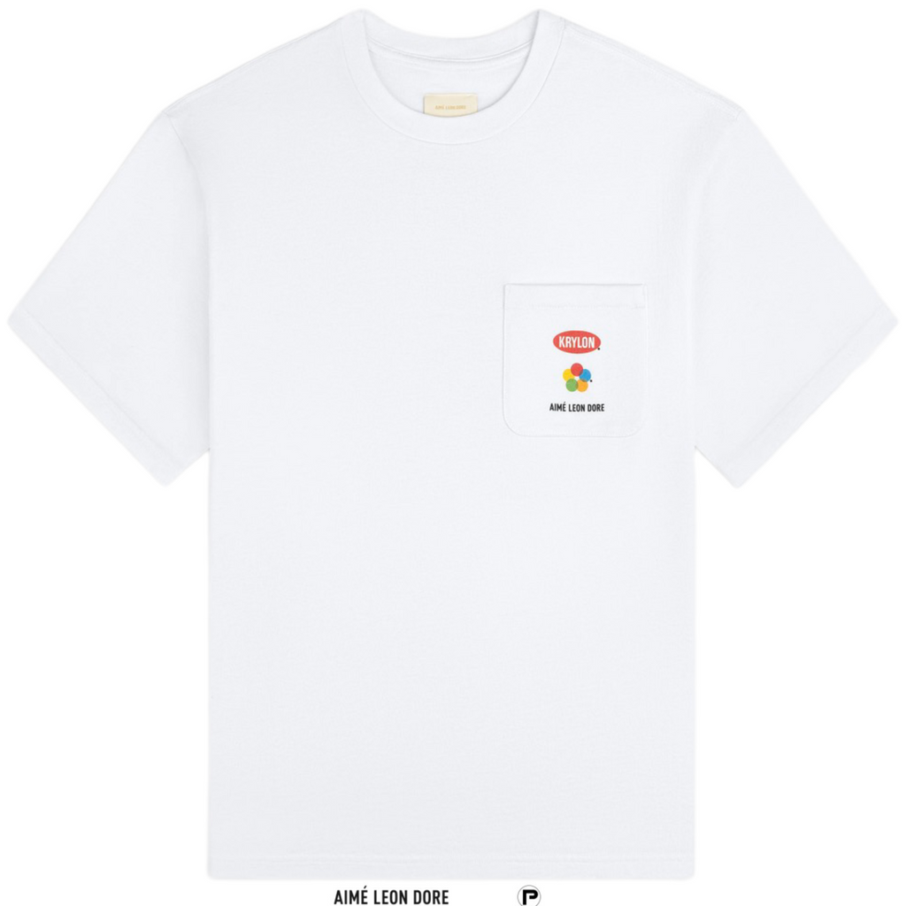 Aimé Leon Dore Krylon Paint Pocket Tee Bright White