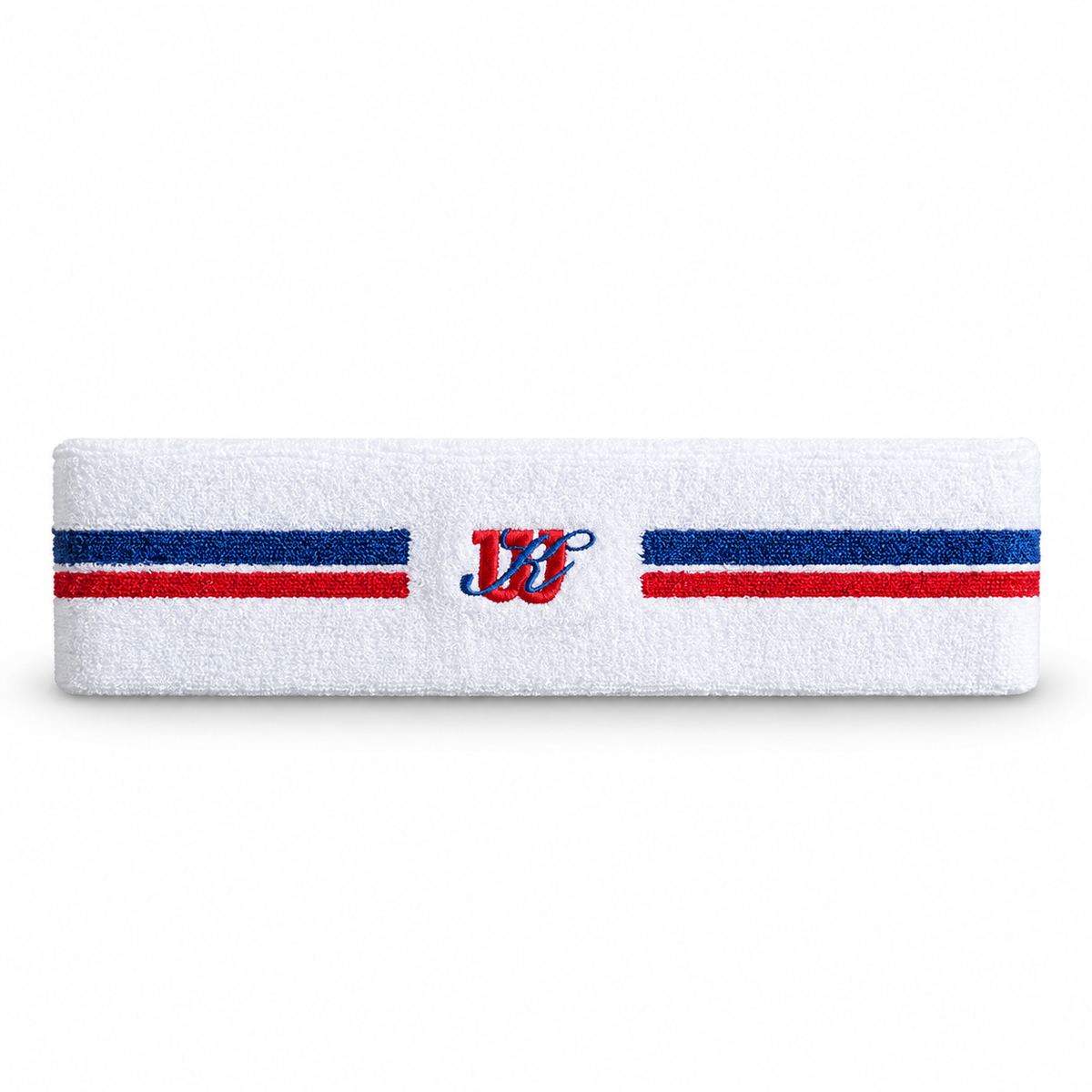 Kith for Wilson Terry Stripe Headband Red White Navy 2024