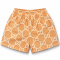 Bravest Studios Gucci-Inspired Mesh Monogram Shorts Salmon 2021 (USED)