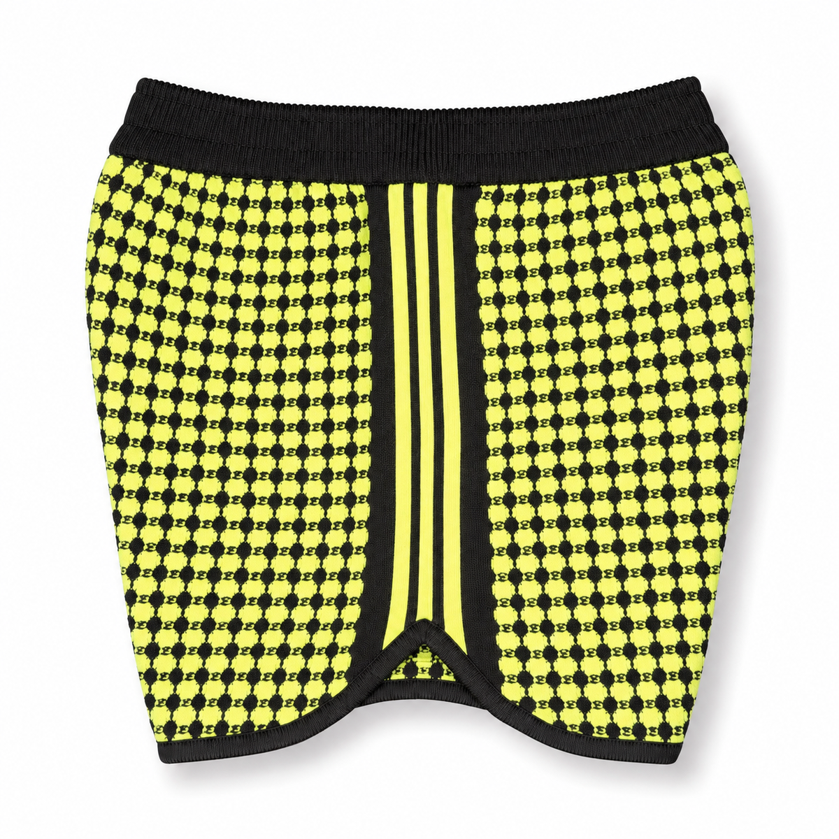 adidas Originals Wales Bonner Crochet Knit Shorts Semi Frozen Yellow Brown 2024 (USED)