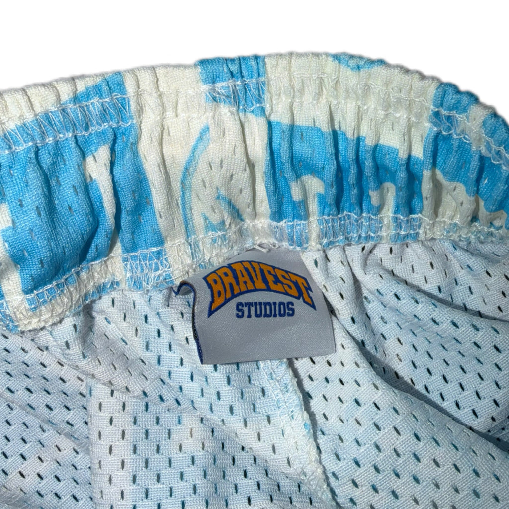 Bravest Studios Hermès-Inspired Mesh Monogram Shorts White 2022 (USED)