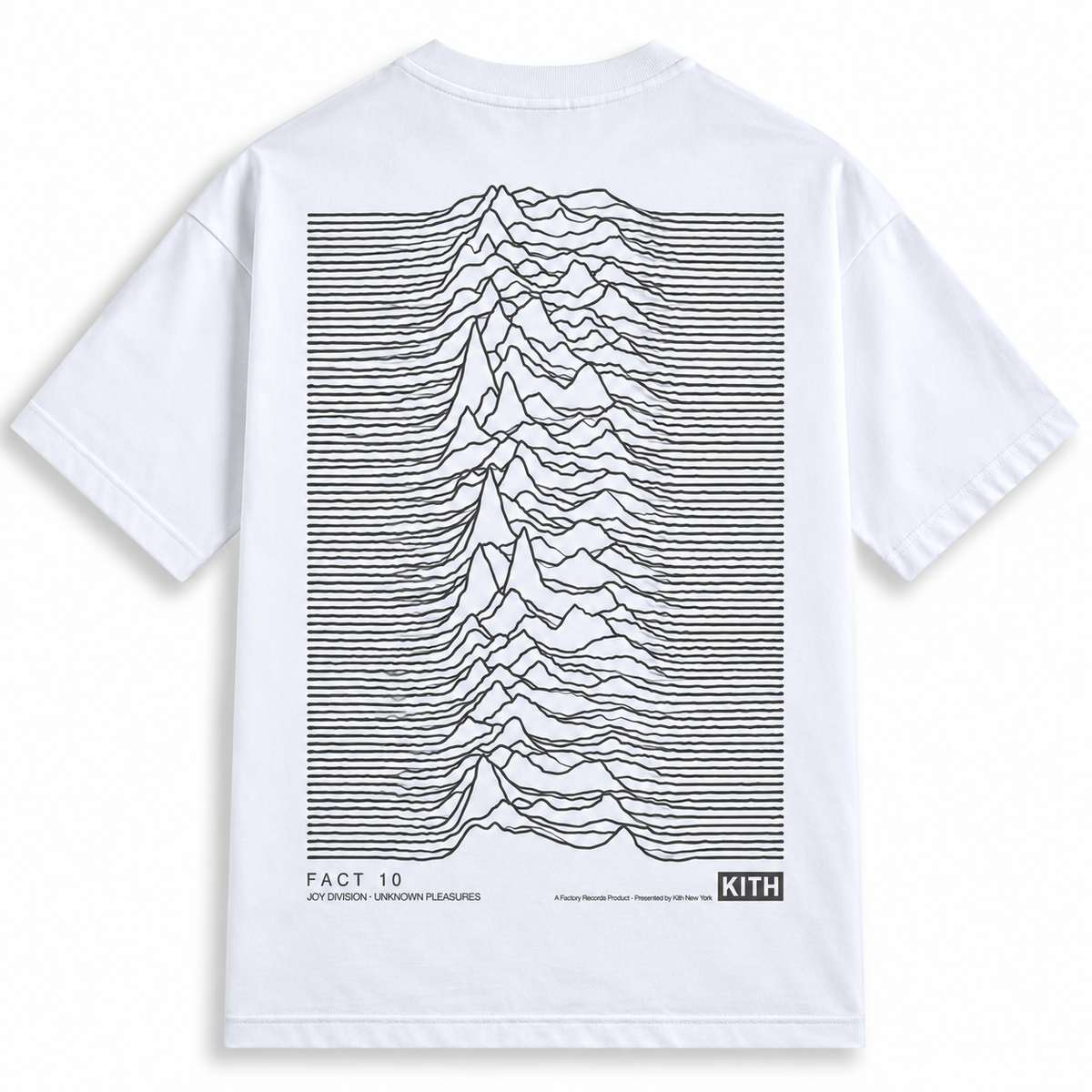 Kith Records for Joy Division Unknown Pleasures Vintage Alex Tee White 2026