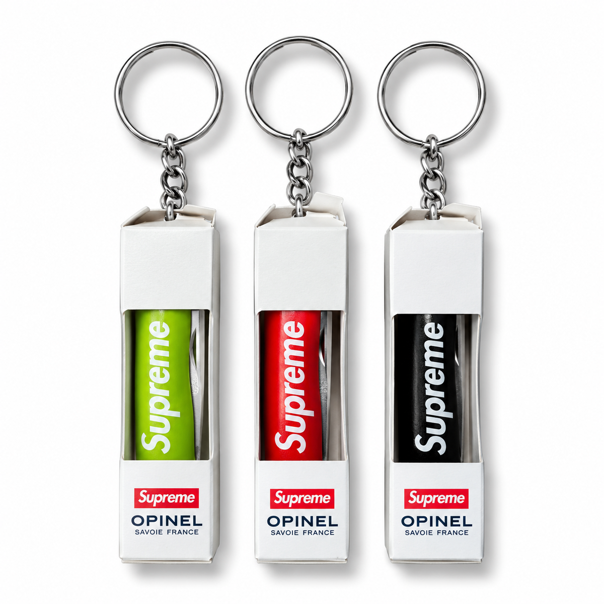 Supreme Opinel No.4 Knife Keychain Black 2025