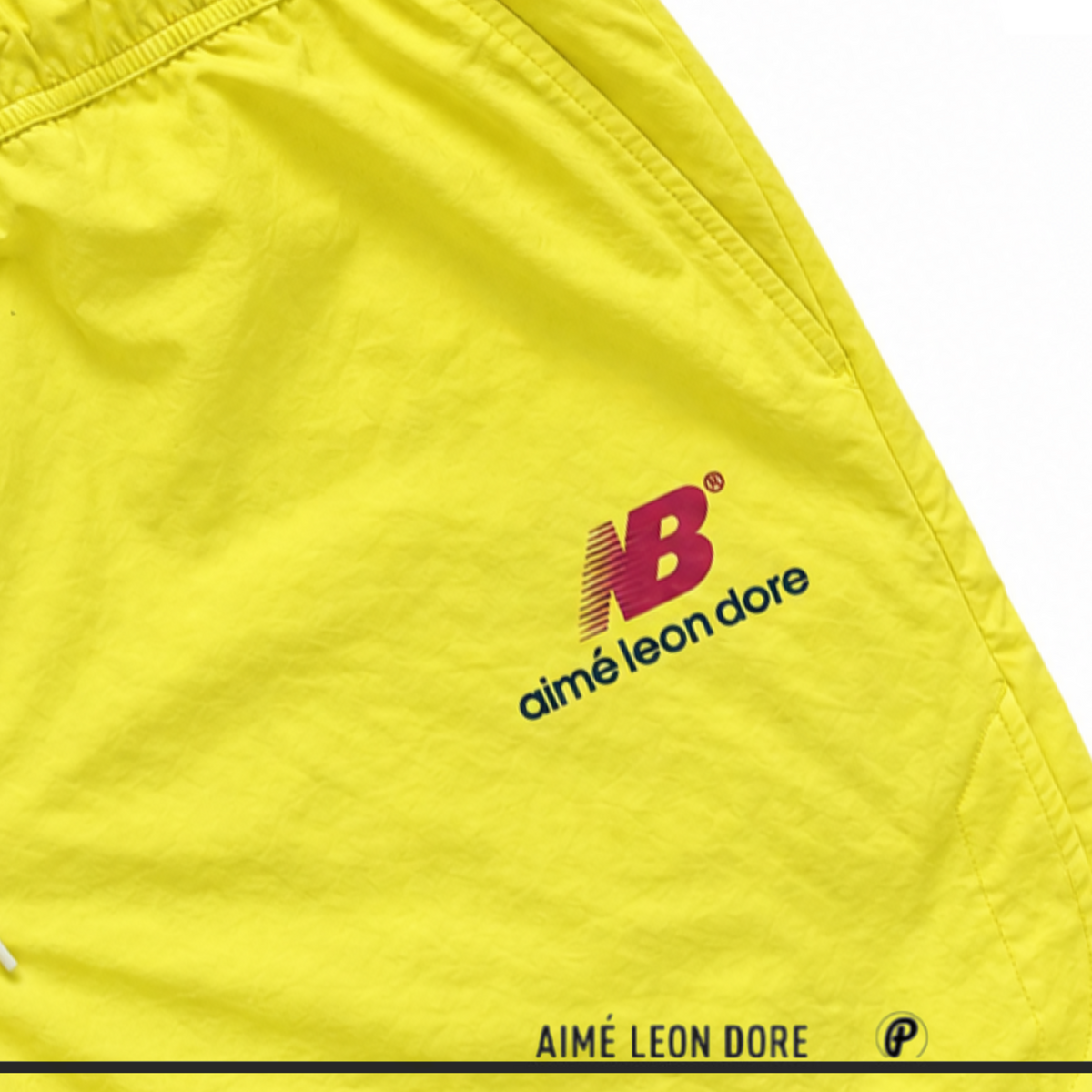 Aimé Leon Dore New Balance 997 Nylon Running Short Canary Yellow 2019 (USED)