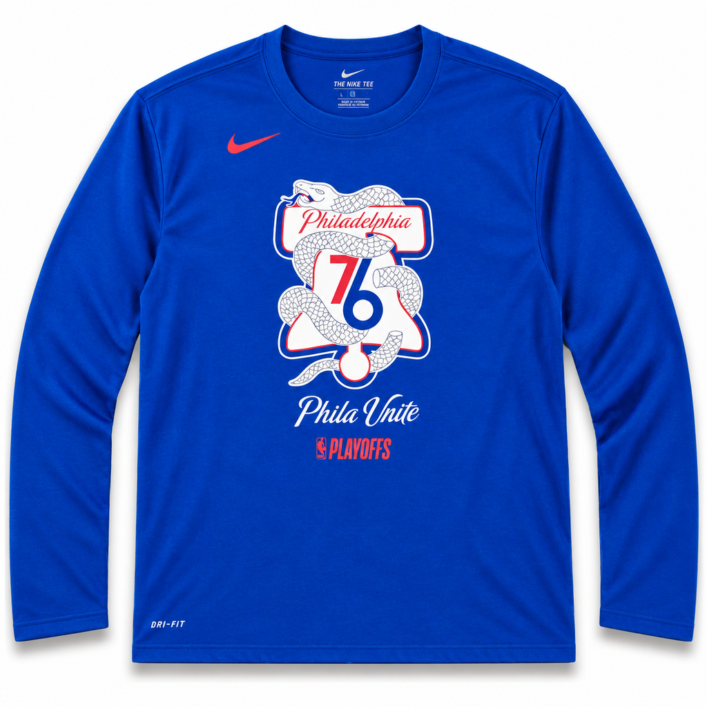Nike Dri-Fit Philadelphia 76ers 2019 NBA Playoff Long Sleeve Tee (USED)