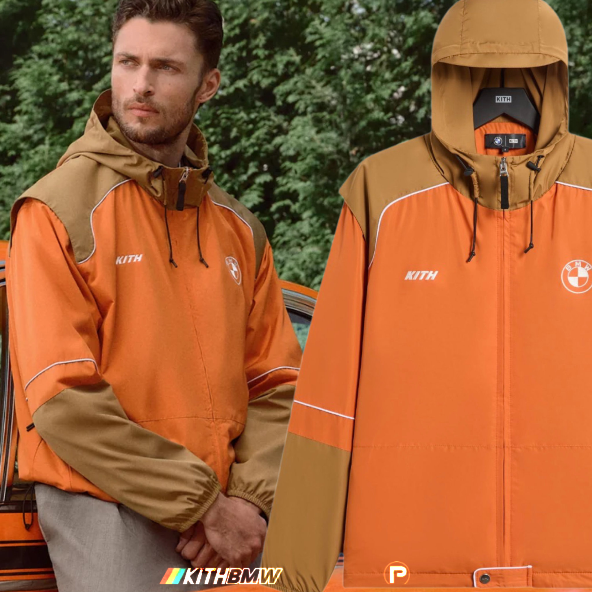 Kith for BMW Eckhart Nylon Jacket Sunglow