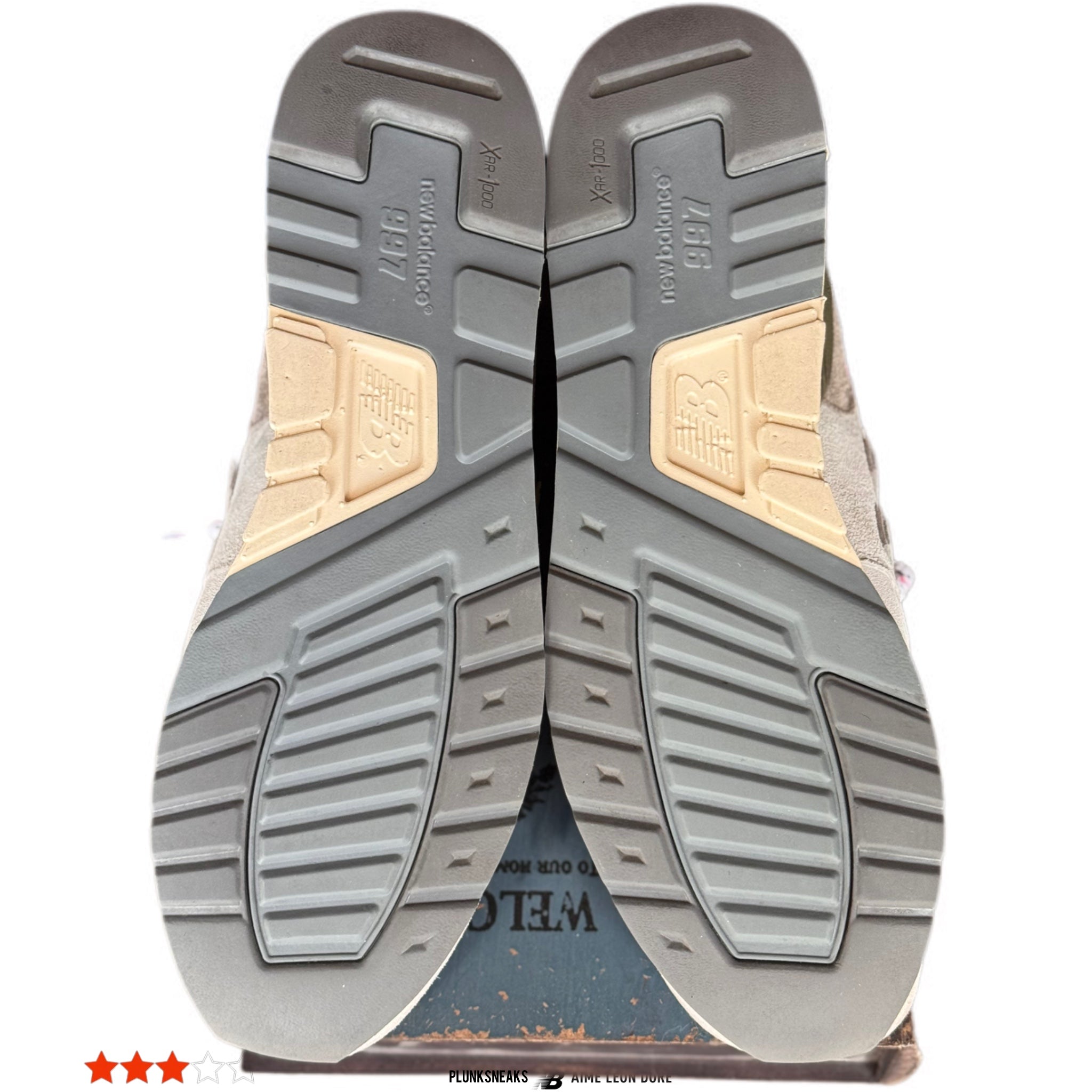 Aimé Leon Dore x New Balance 997 MiUSA Yellow Tongue 2019 (USED)