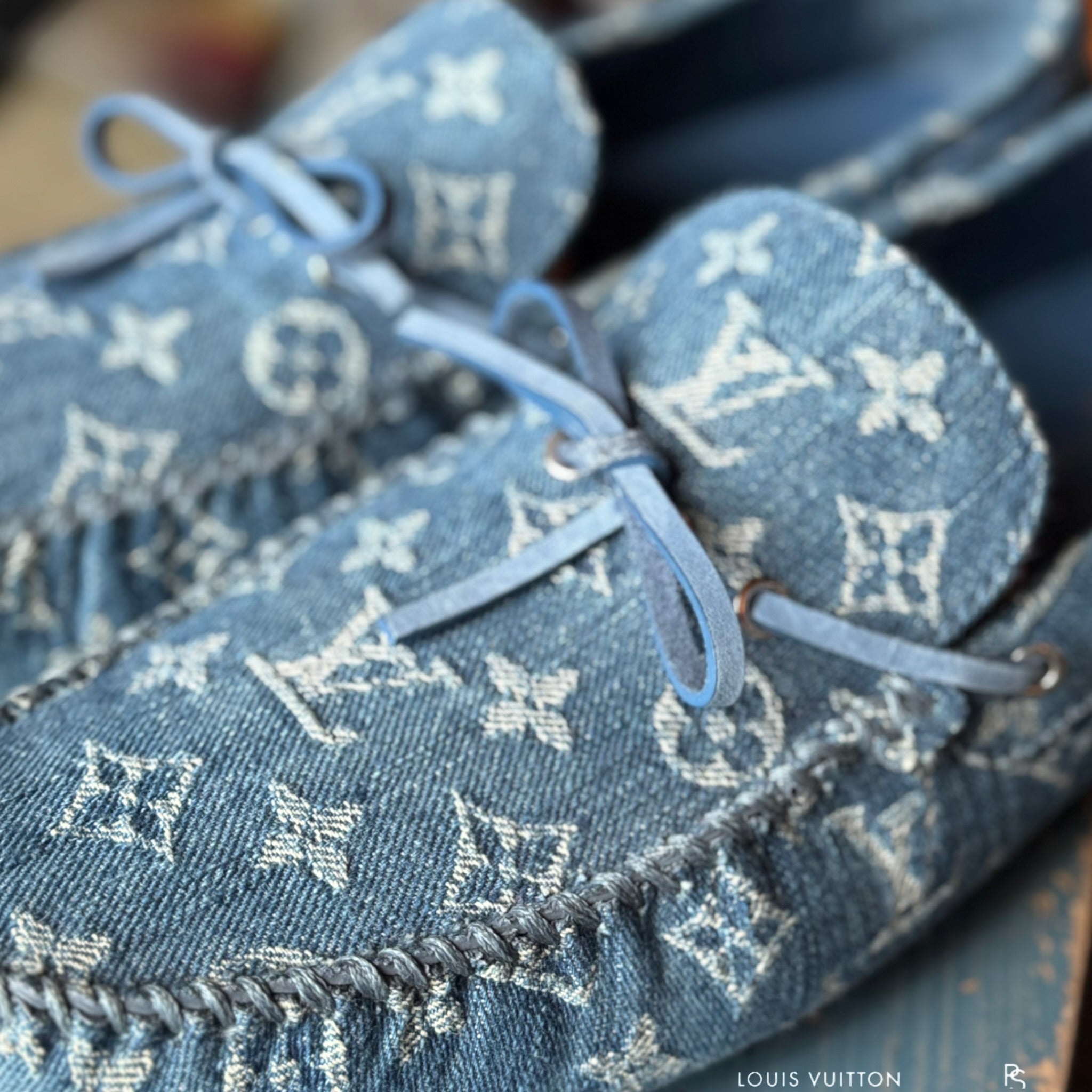 Louis Vuitton Denim Monogram Arizona Moccasin 2019 (USED)