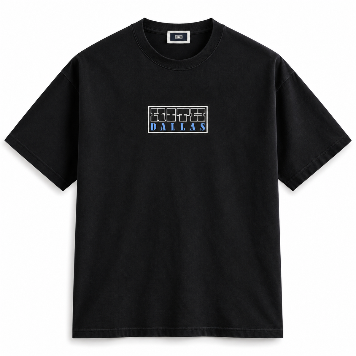 Kith Dallas Bluebonnet Box Logo Vintage Tee Black | Store Exclusive 2026