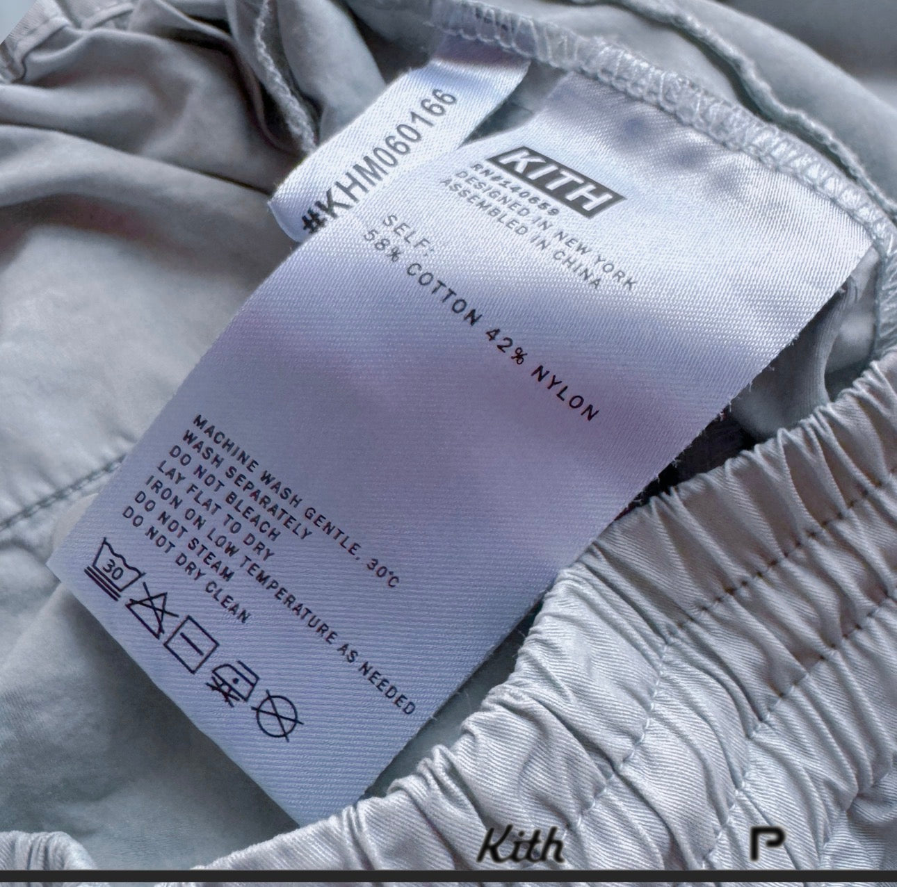 Kith Washed Cotton Boreum Cargo Pocket Short Light Indigo 2022 (USED)
