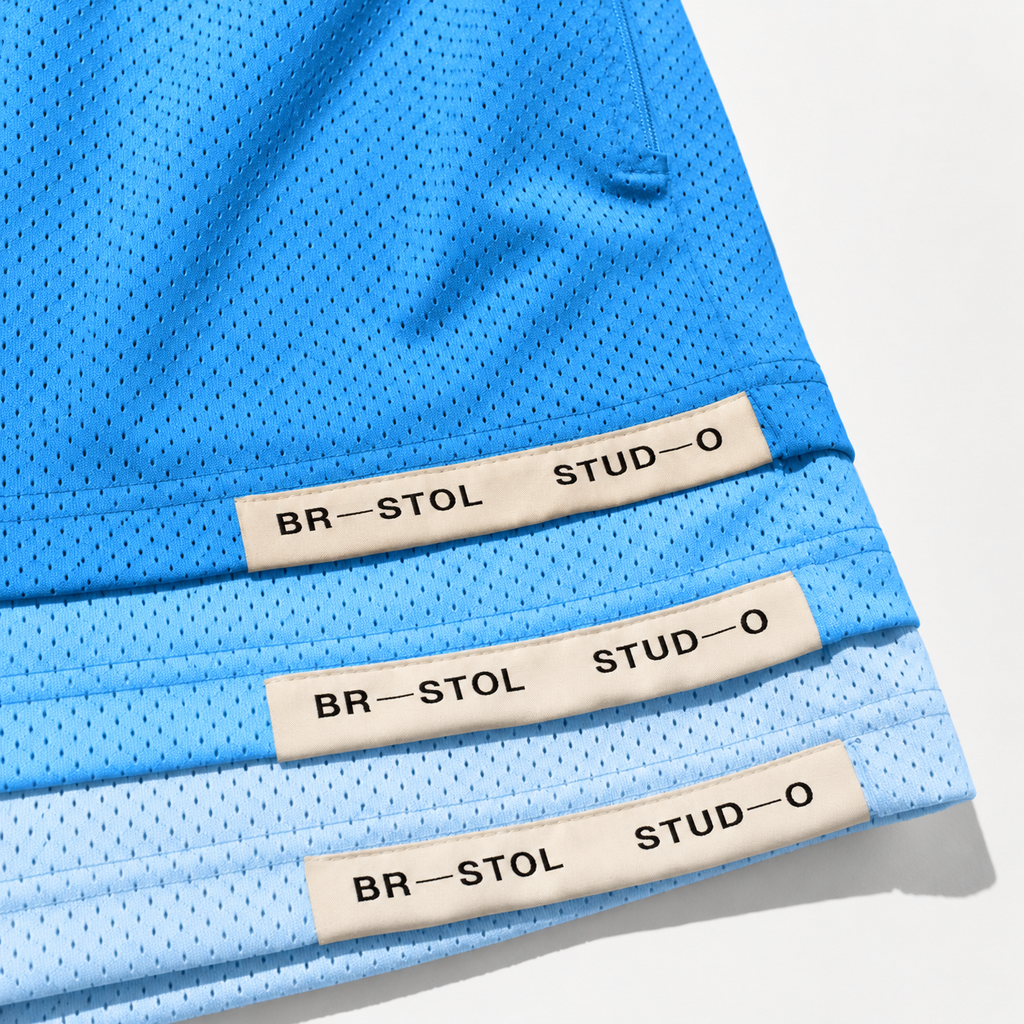 Bristol Studio Triple Hem Shorts Sky Blue Aqua Ice Blue 2022 (USED)