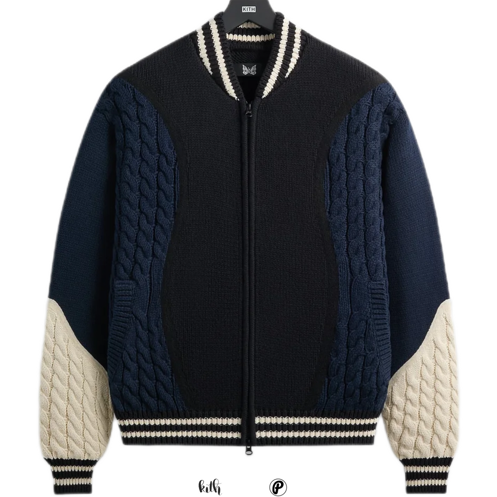 Kith for Needles Wyona Full Zip Sweater Black 2026