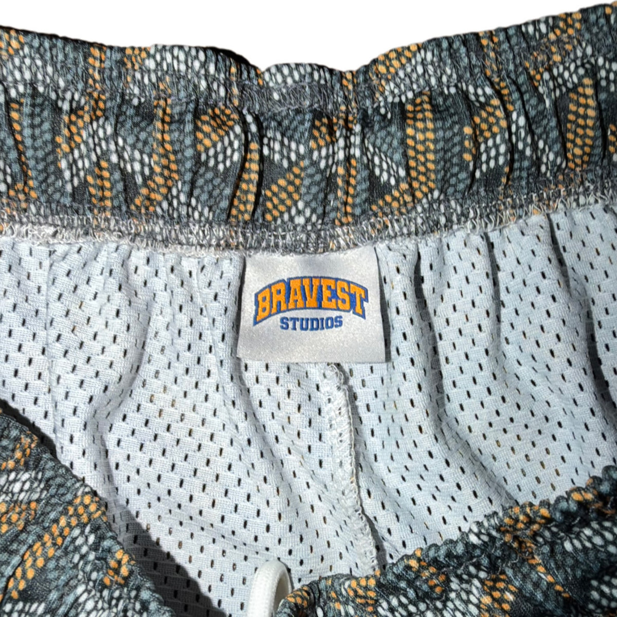 Bravest Studios Goyard-Inspired Mesh Monogram Shorts Gray 2020 (USED)