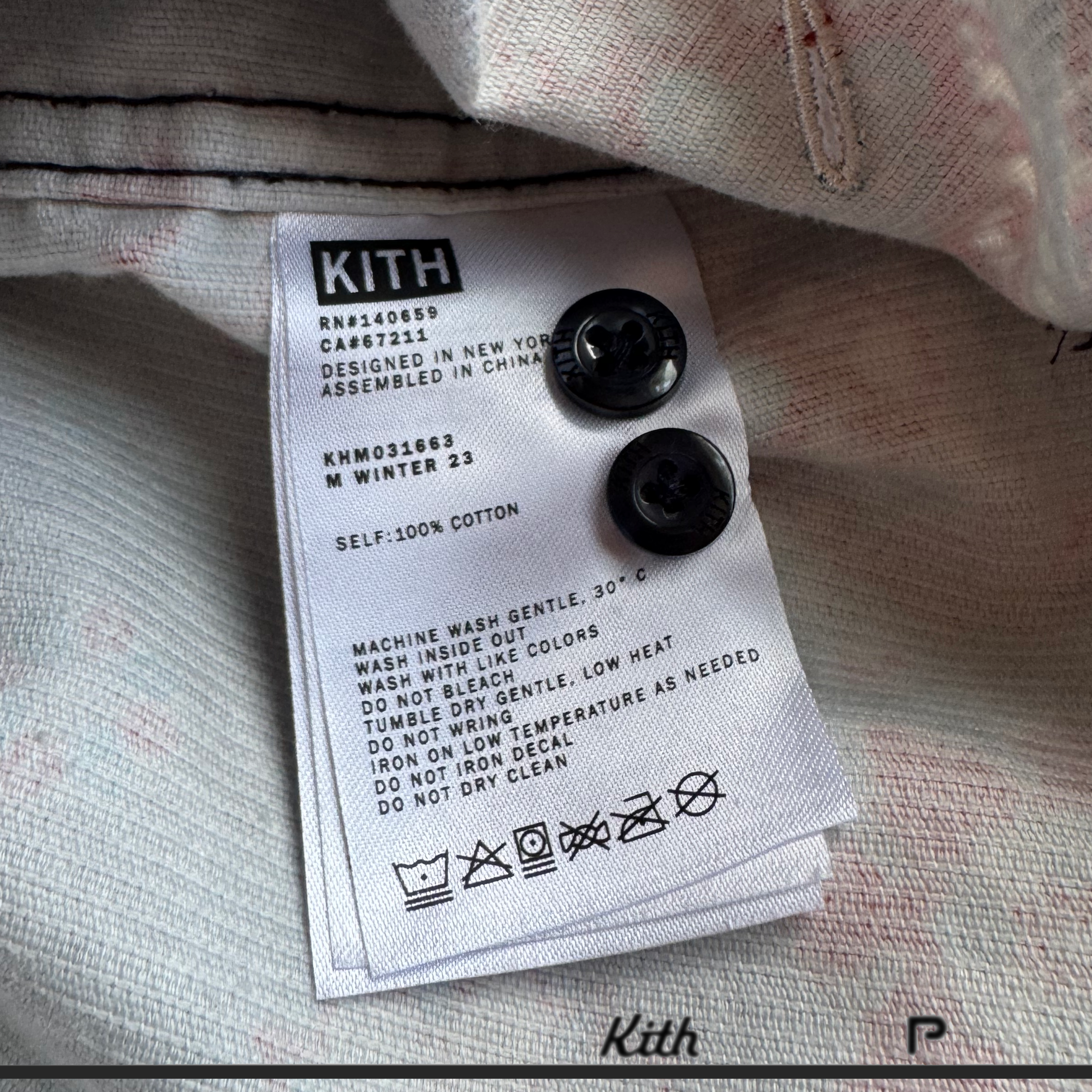 Kith Printed Wide Wale Cord Apollo Shirt 2023 (USED)
