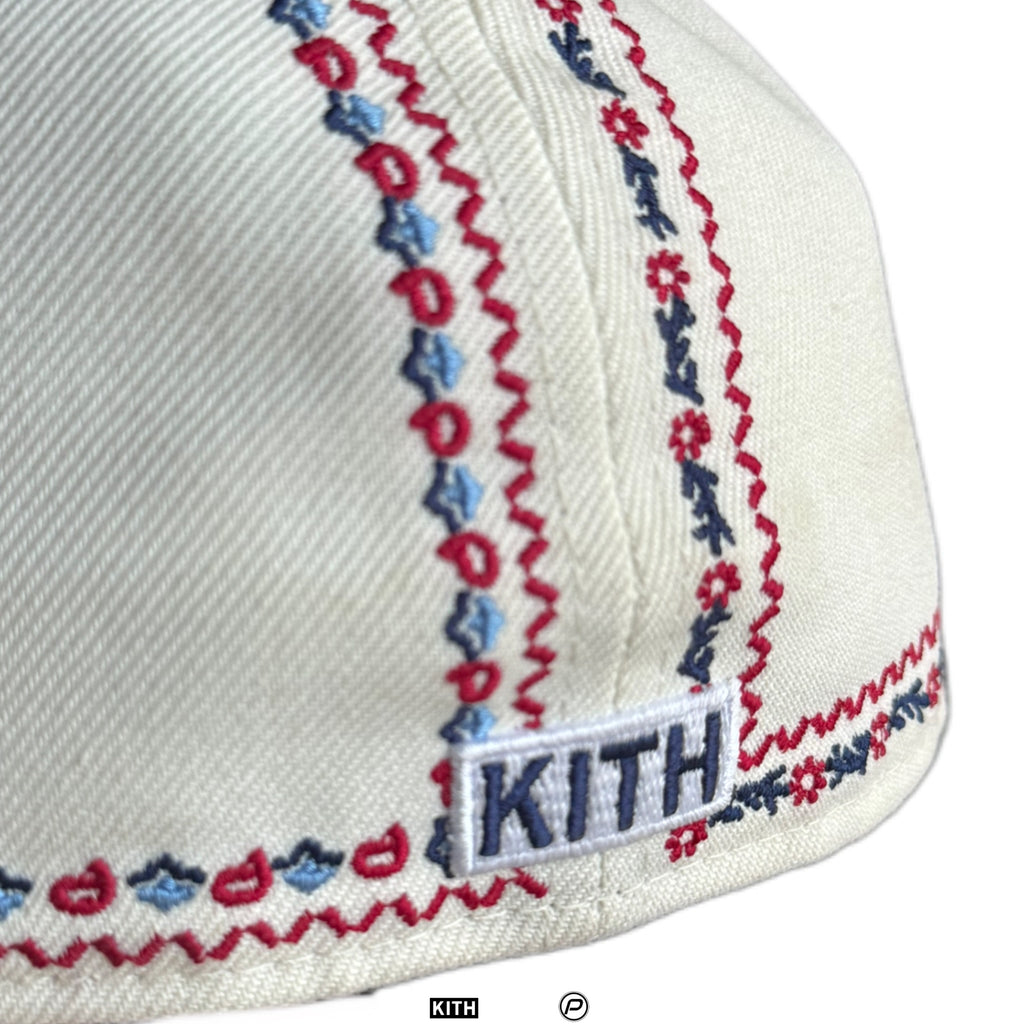 Kith x New Era New York Yankees Floral Frame 59Fifty Fitted Hat 2023 (USED)