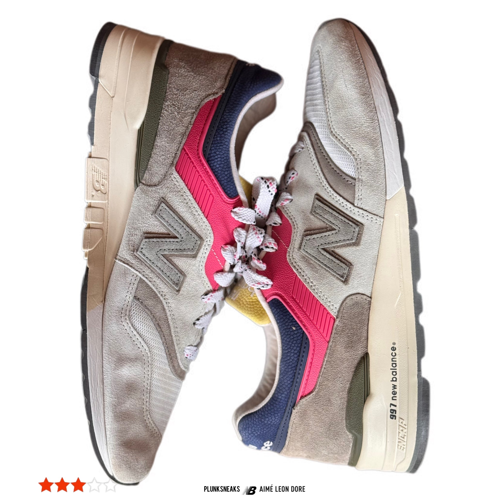 Aimé Leon Dore x New Balance 997 MiUSA Yellow Tongue 2019 (USED)