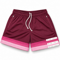 Bristol Studio Triple Hem Shorts Maroon Violet Pastel Pink 2022 (USED)