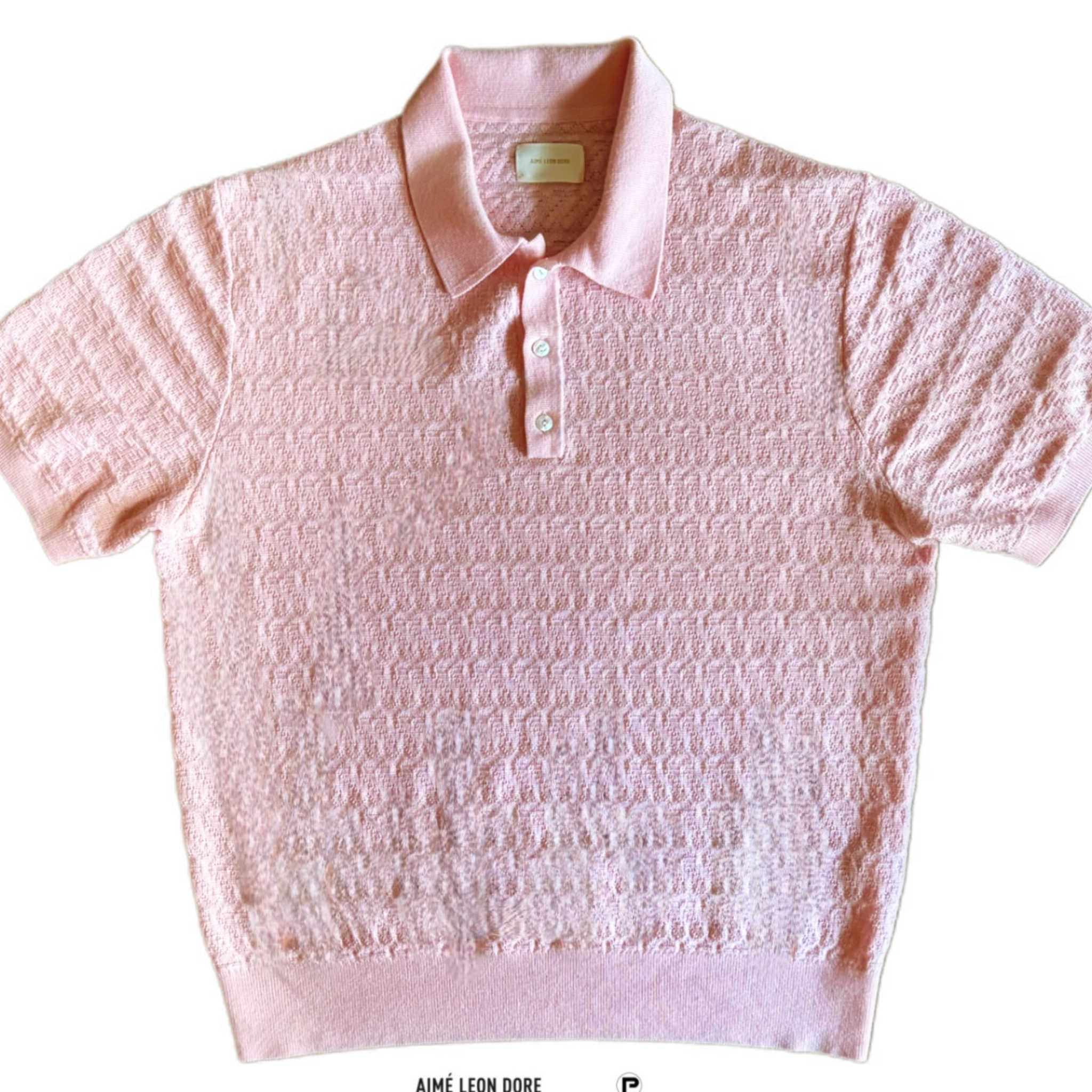Aimé Leon Dore Merino Wool Polo Blush 2023 (USED)