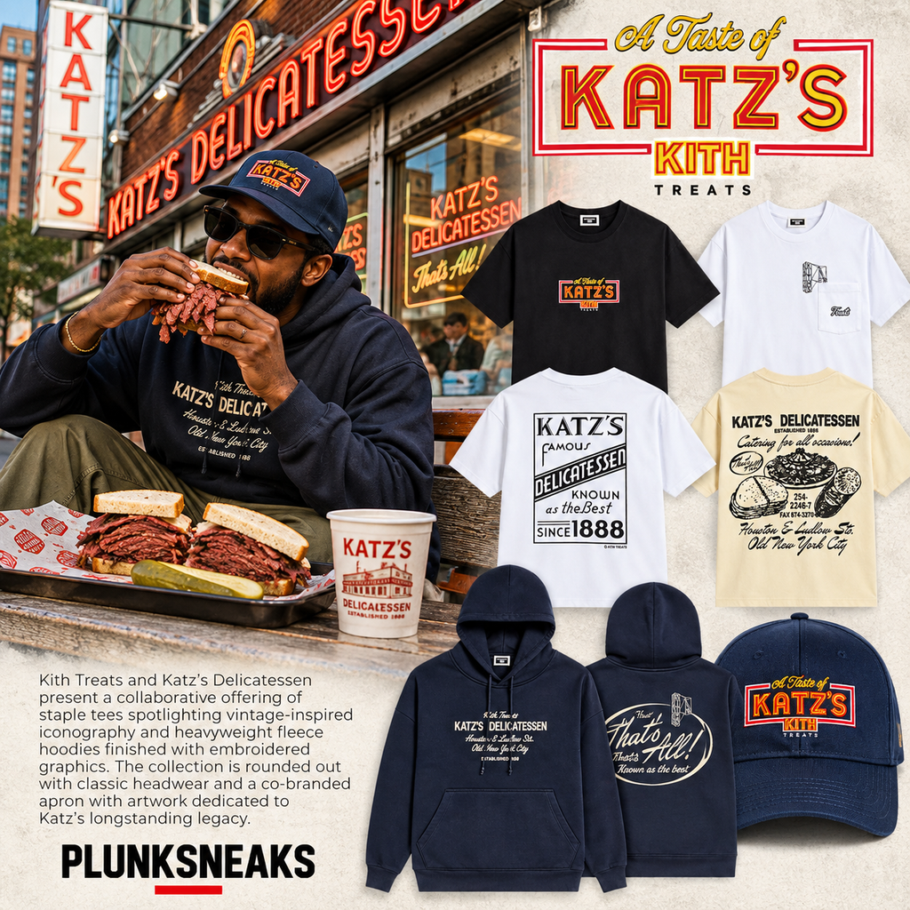 Kith Treats Katz’s Delicatessen Neon Classic Box Logo Tee Black 2026
