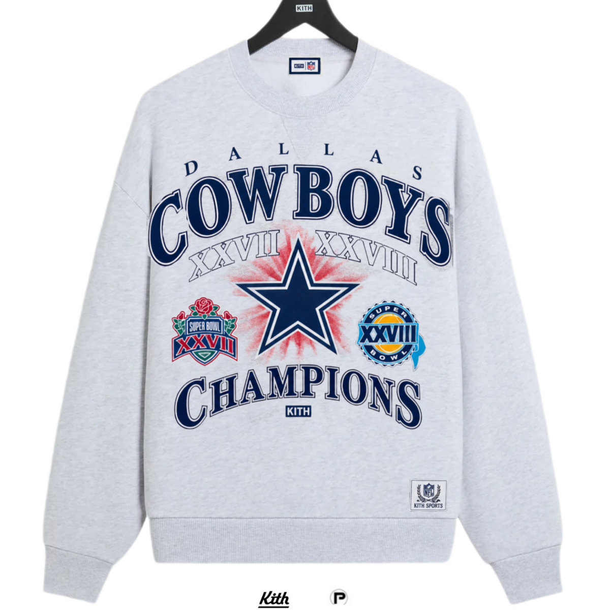 Kith for the NFL Dallas Cowboys Back 2 Back Nelson Crewneck | Store Exclusive 2026