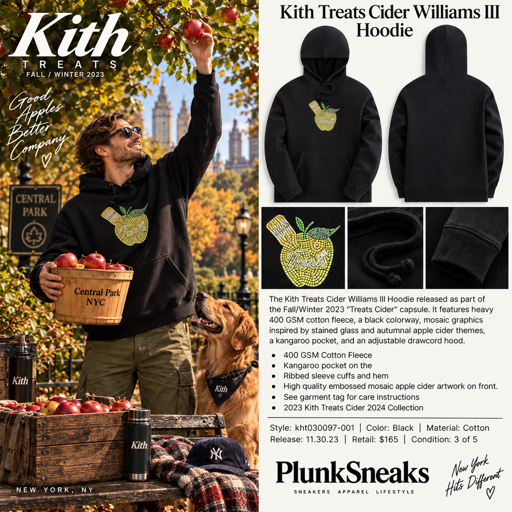 Kith Treats Cider Williams III Hoodie Black 2023 (USED)