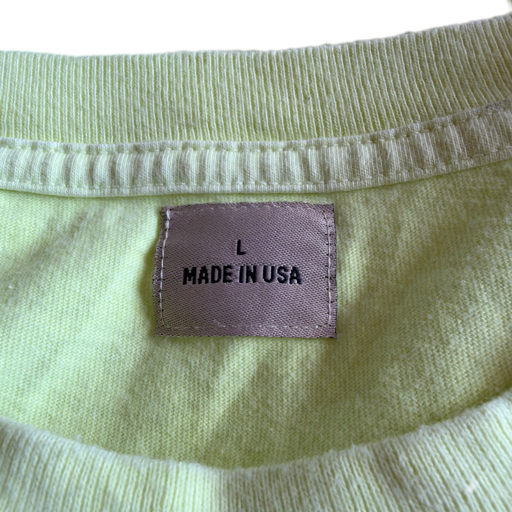 Kanye West adidas Yeezy Calabasas Long Sleeve Tee Frozen Yellow 2017 (USED)