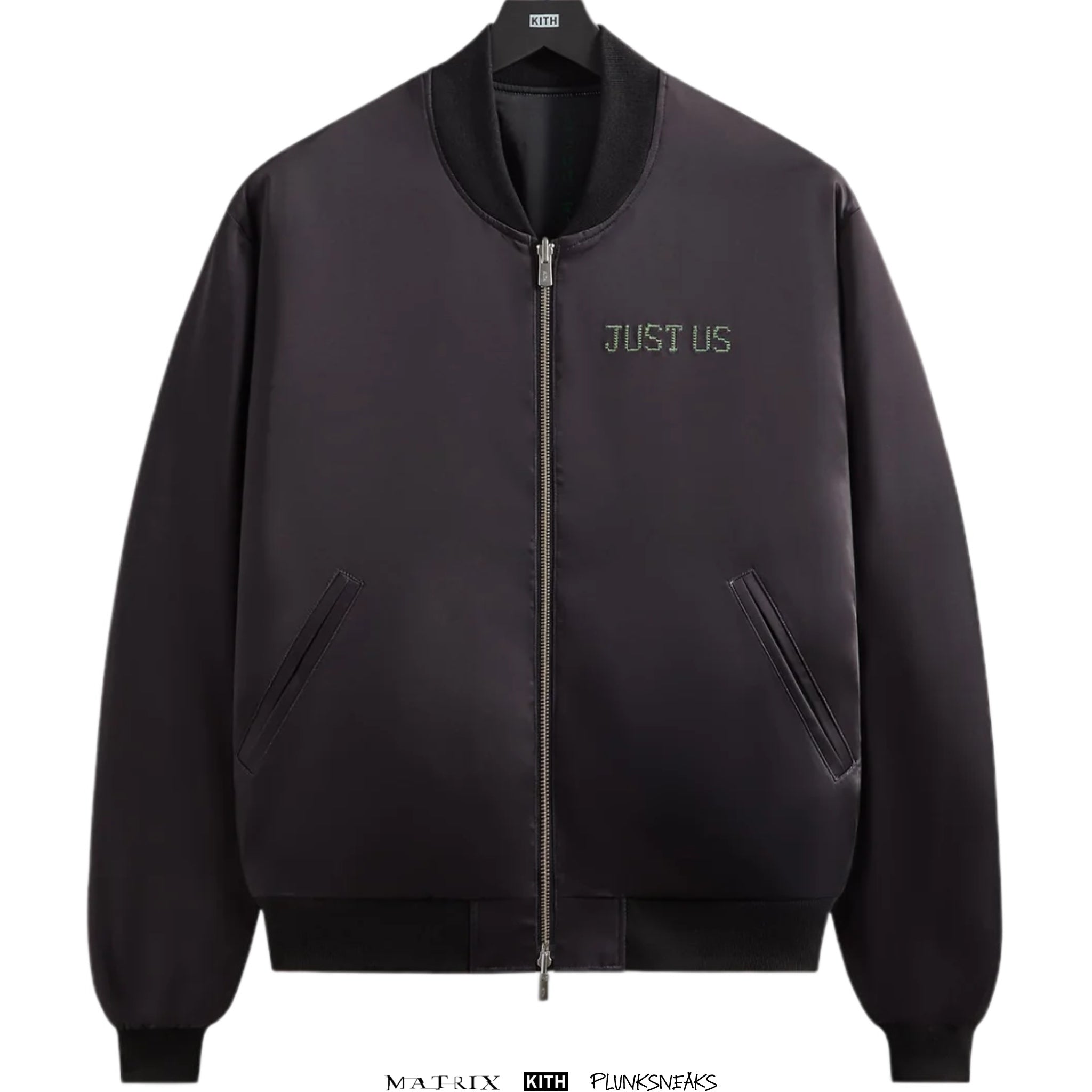Kith for The Matrix Vance Satin Reversible Bomber Jacket