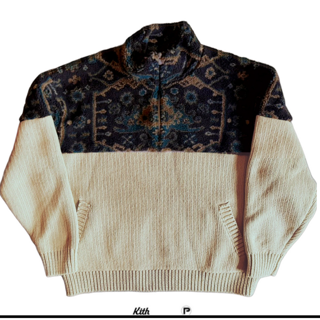 Kith Sebastian Quarter Zip Sweater Sandy Heather 2023 (New-)