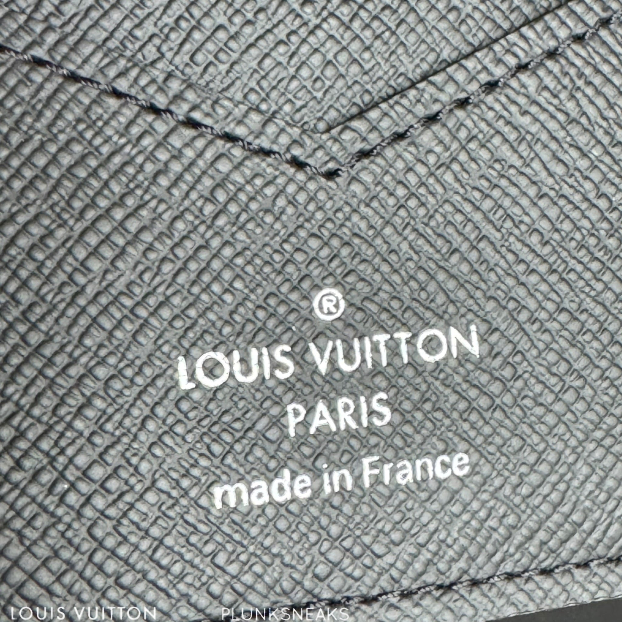 Louis Vuitton Monogram Eclipse Passport Cover 2017 (USED)