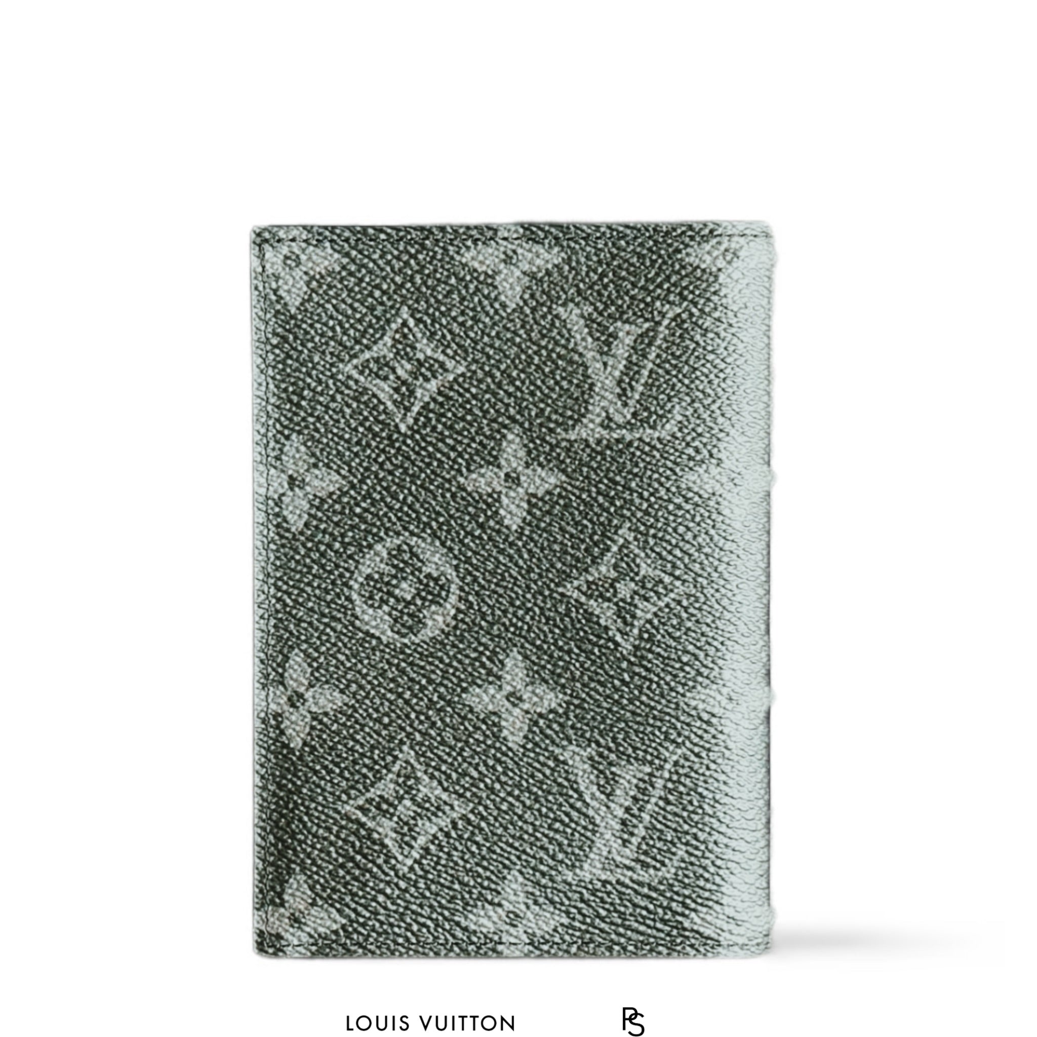 Louis Vuitton Monogram Eclipse Passport Cover 2017 (USED)