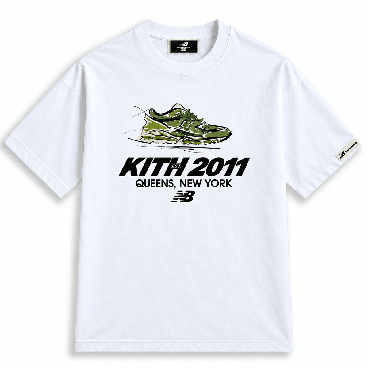 Kith & New Balance 2011 Sketch Jones Tee White 2026