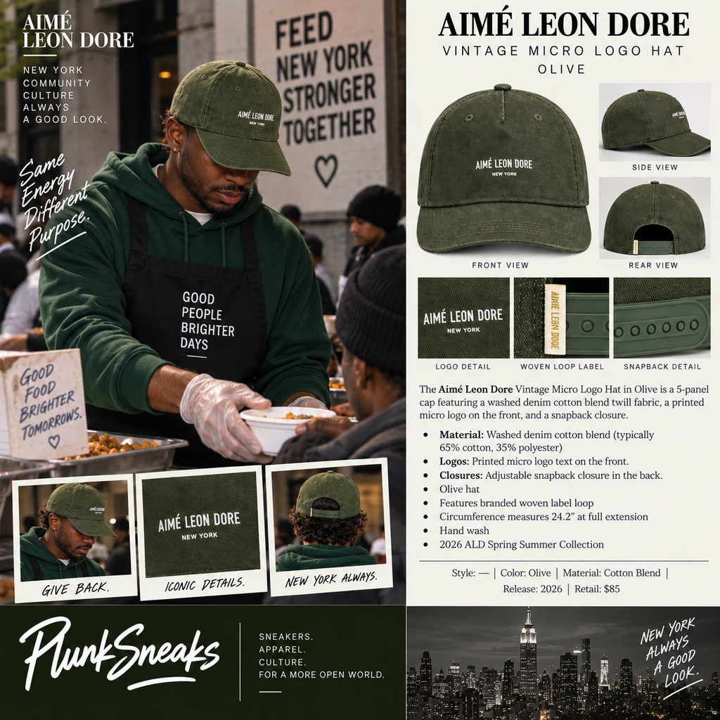 Aimé Leon Dore Vintage Micro Logo Hat Olive 2026
