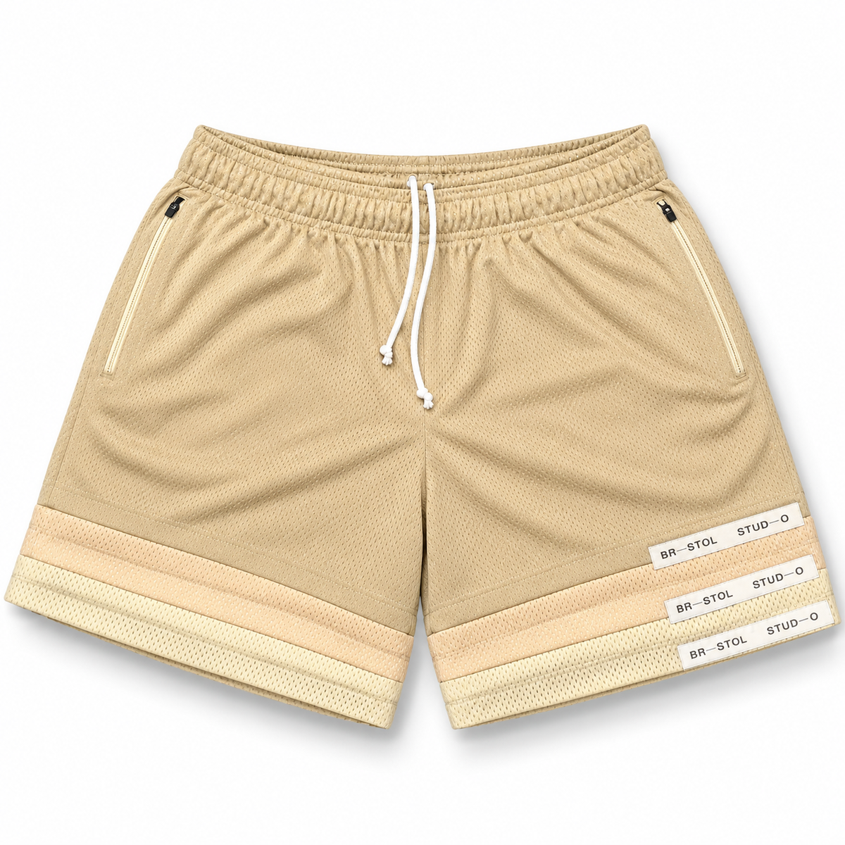 Bristol Studio Triple Hem Shorts Camel Sand Cream 2022 (USED)