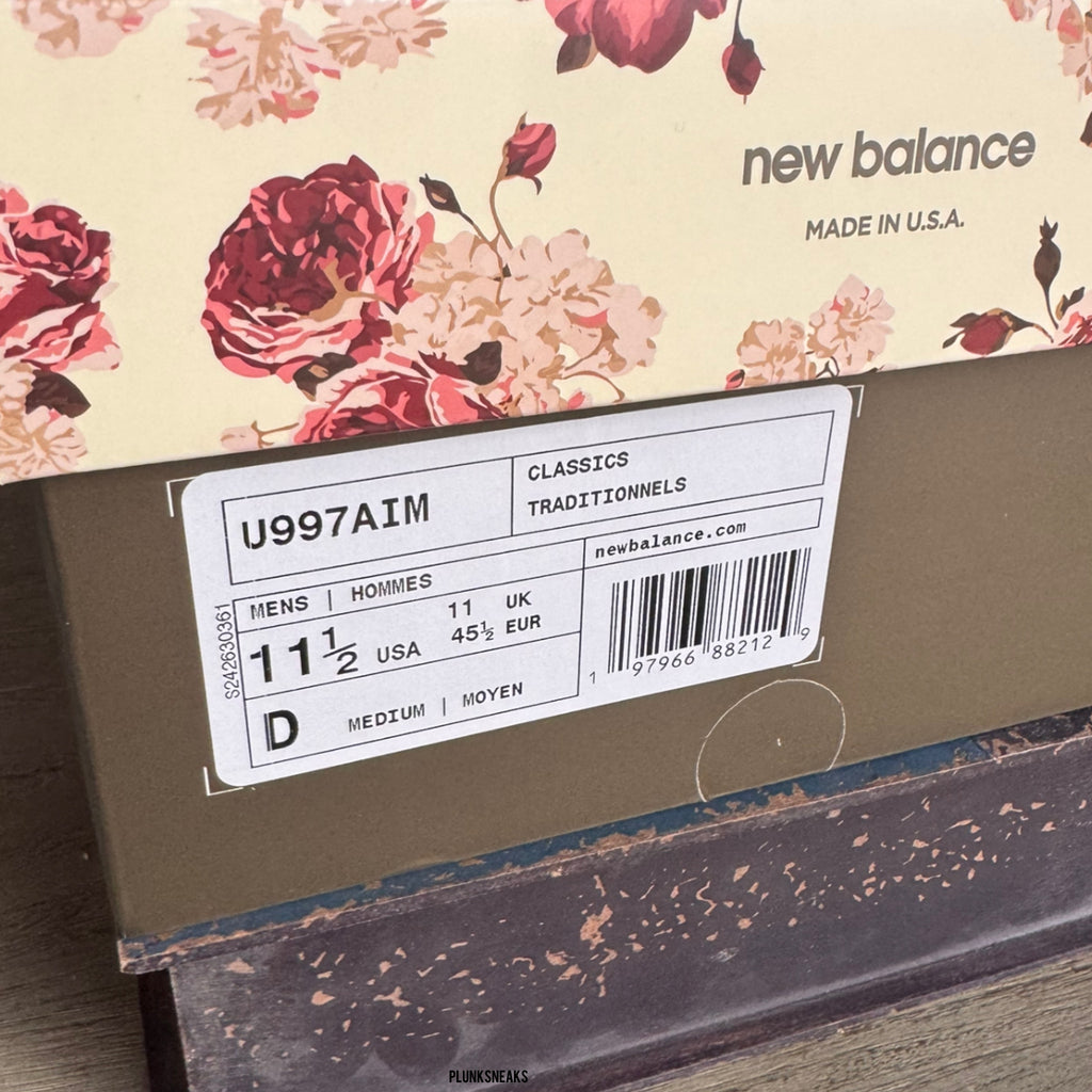Aimé Leon Dore x New Balance 997 MiUSA Dark Moss Angora (USED)