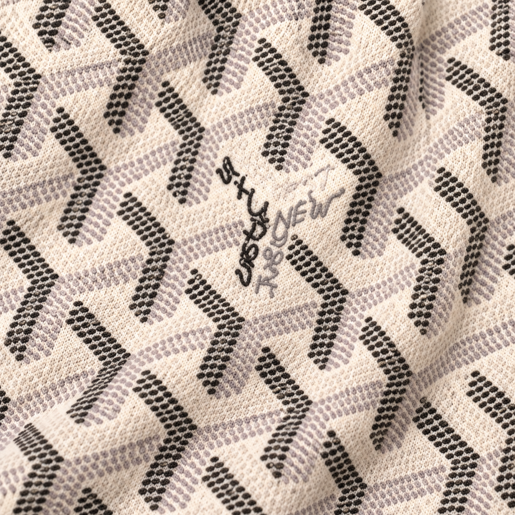 Bravest Studios Goyard-Inspired Mesh Monogram Shorts Cream 2020 (USED)