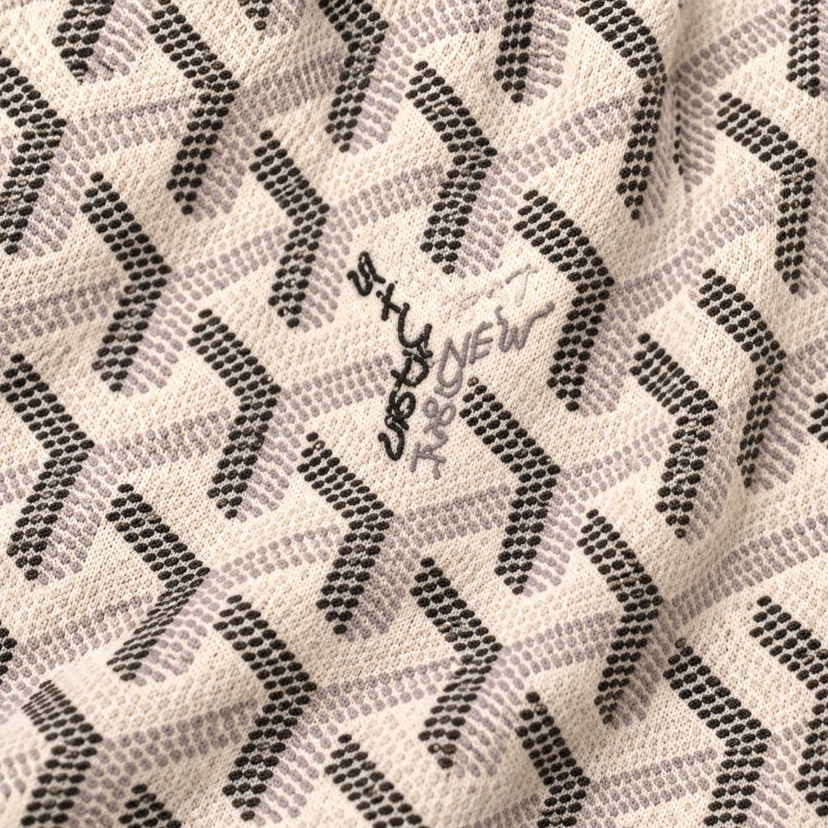 Bravest Studios Goyard-Inspired Mesh Monogram Shorts Cream 2020 (USED)