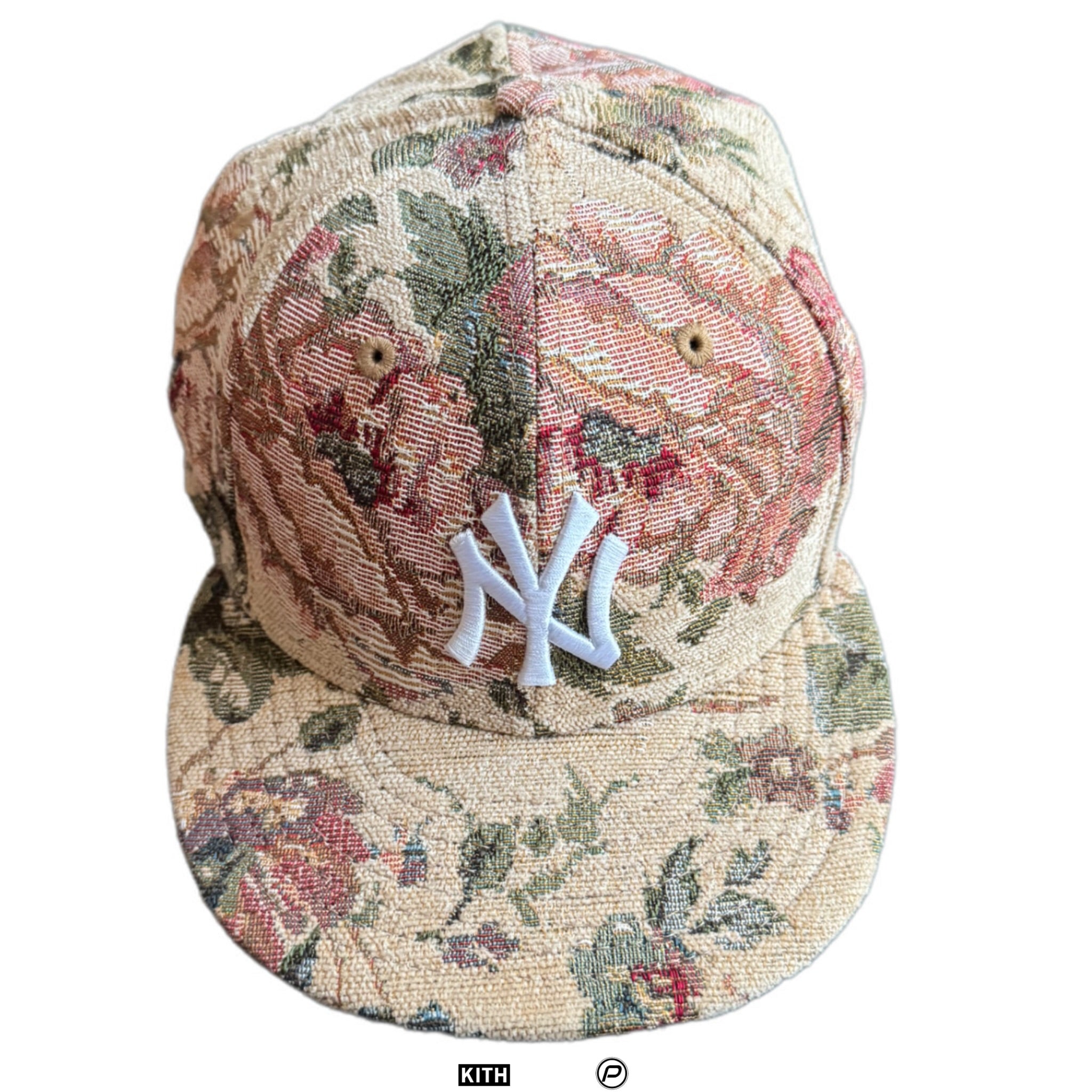 Kith x New Era For New York Yankees Tapestry Floral Waldorf Low Profile Cap 'Highland' 2022 (USED)