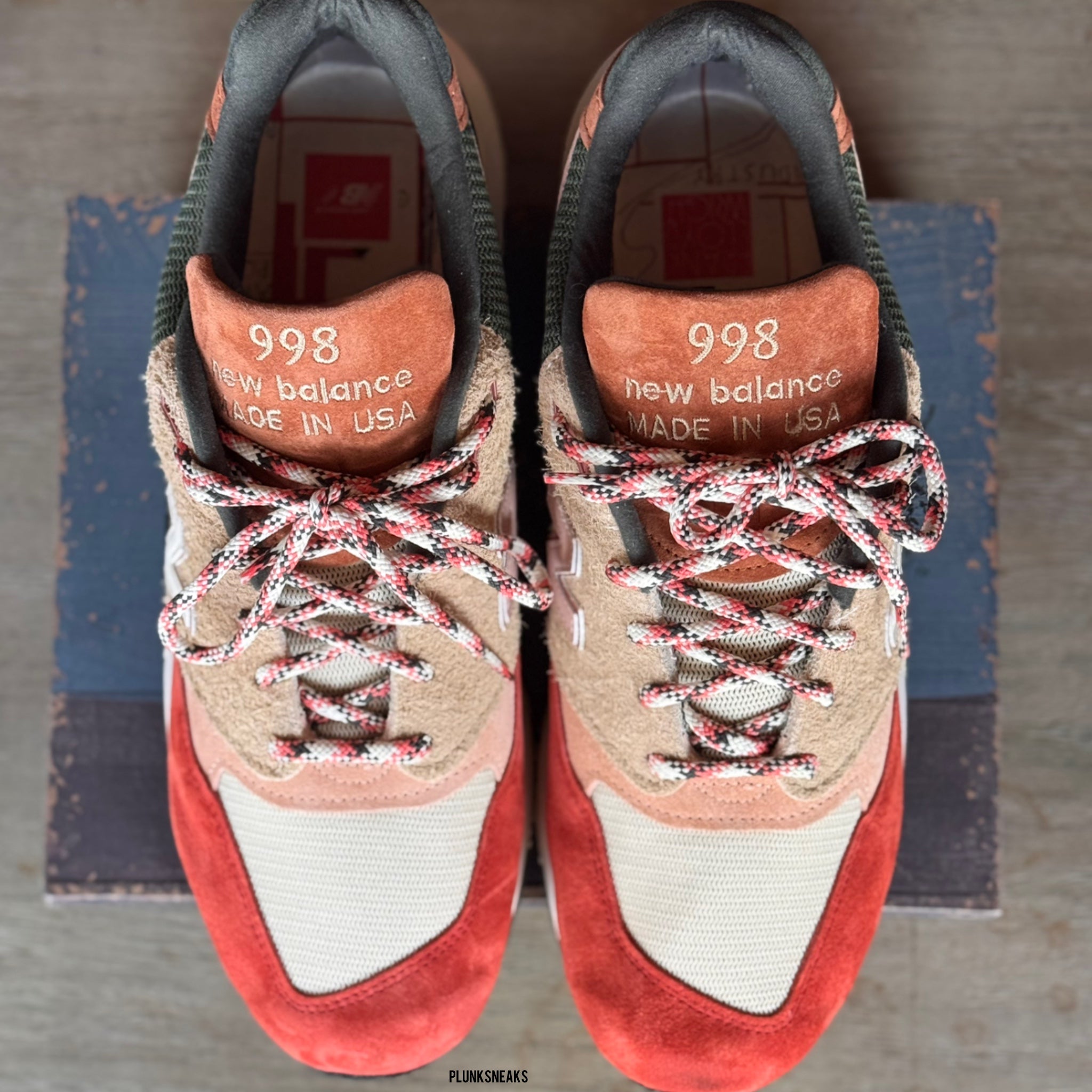Kith Ronnie Fieg Frank Lloyd Wright New Balance 998 MiUSA Broadacre City Chutney (USED)