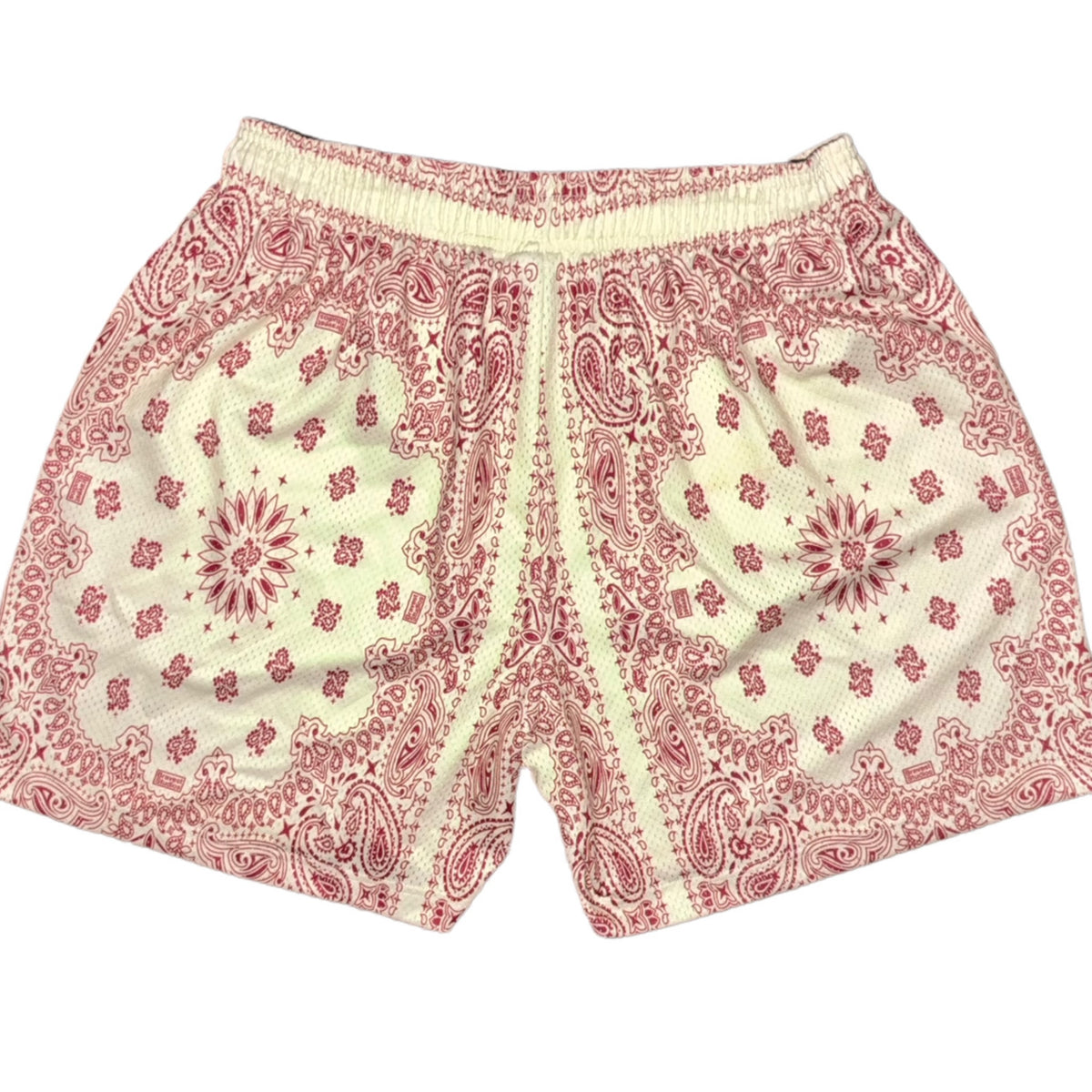 Bravest Studios Bandana Mesh Shorts Cream Red 2022 (USED)