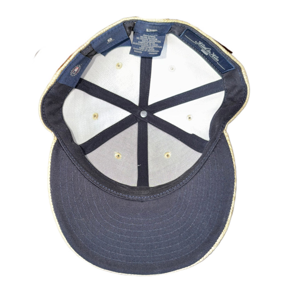 Kith New Era New York Yankees Raffia Fitted Hat Natural 2025 (USED)