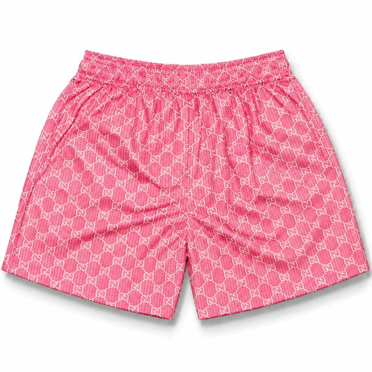 Bravest Studios Gucci-Inspired Mesh Monogram Shorts Pink 2020 (USED)