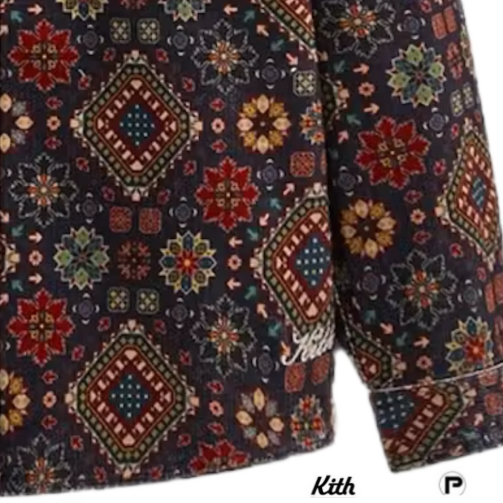 Kith Printed Wide Wale Cord Apollo Shirt 2023 (USED)