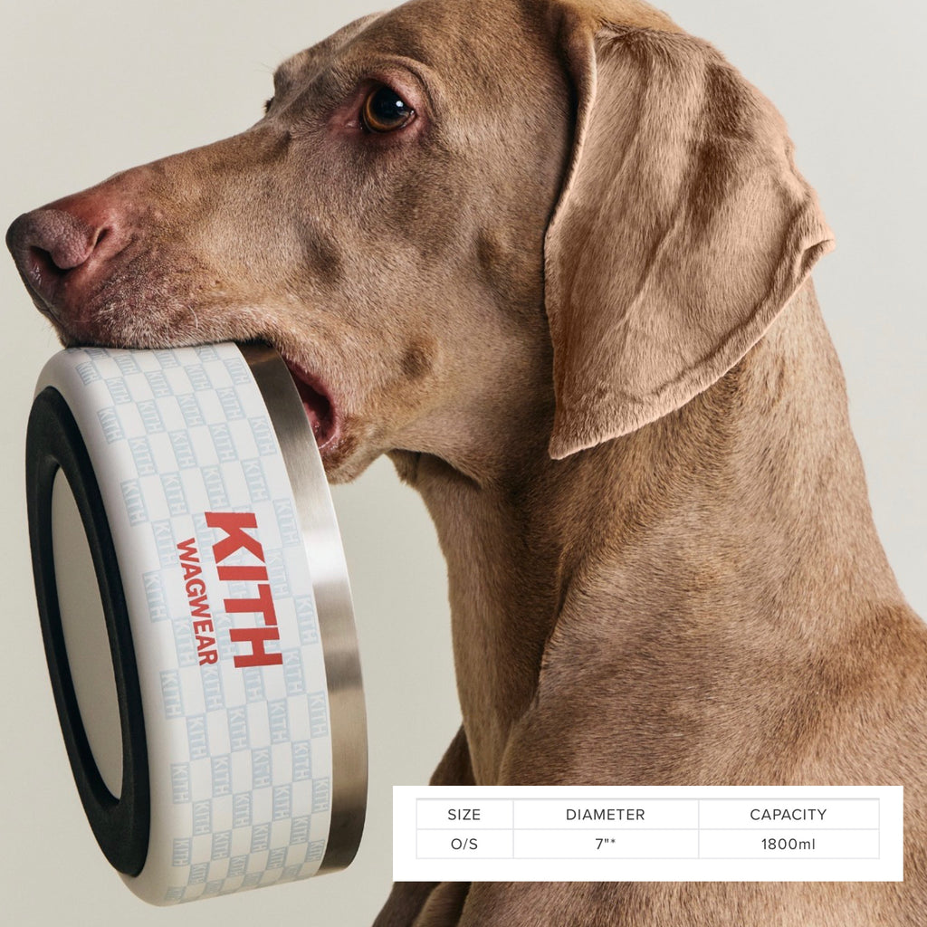 Kith for Wagwear Metal Pet Bowl