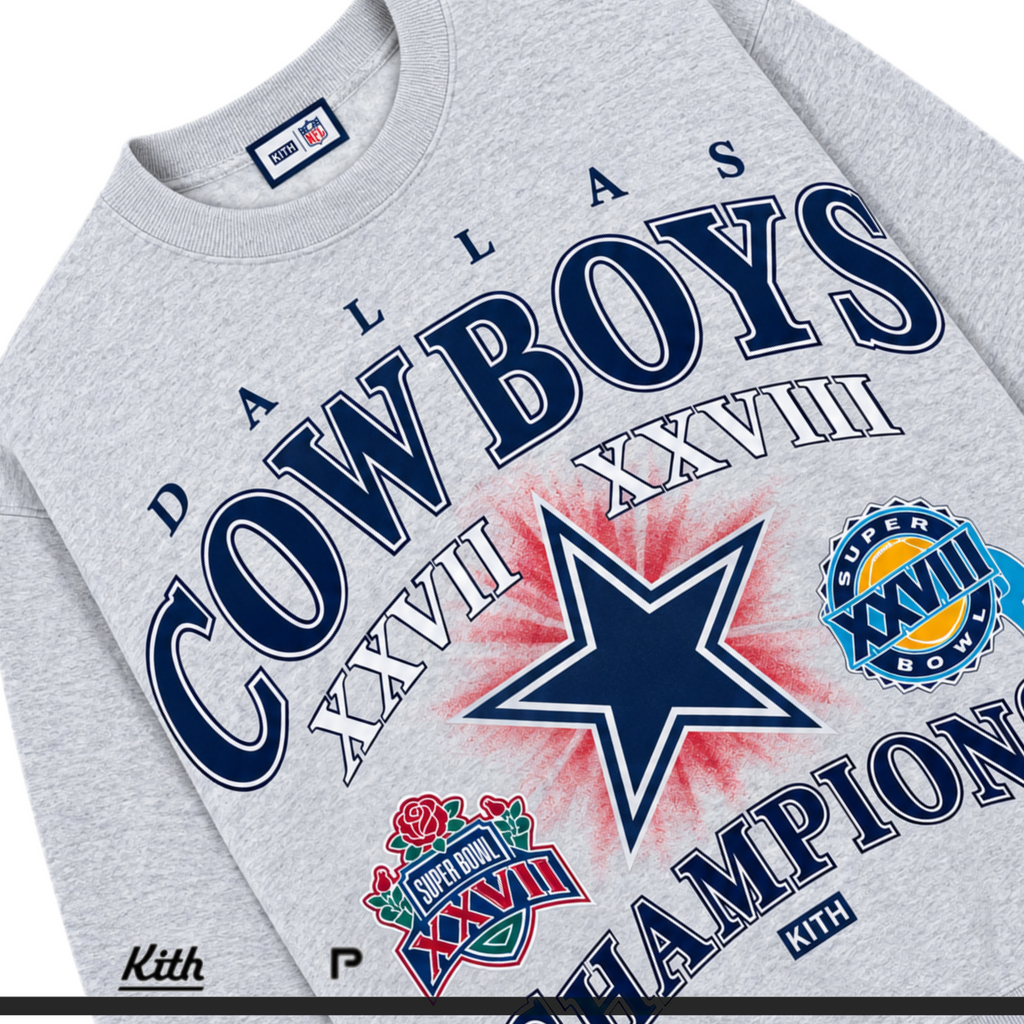 Kith for the NFL Dallas Cowboys Back 2 Back Nelson Crewneck | Store Exclusive 2026