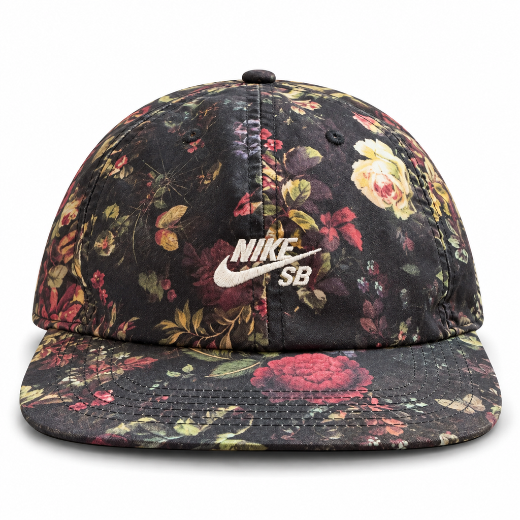 Nike SB Rose Pack Floral Shirt White 2021 (USED)