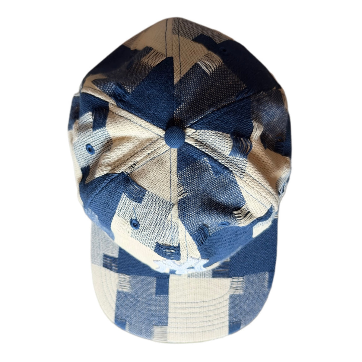 Kith ‘47 for the New York Yankees Jumbo Houndstooth LS Franchise Fitted Cap Cyanotype 2024 (USED)