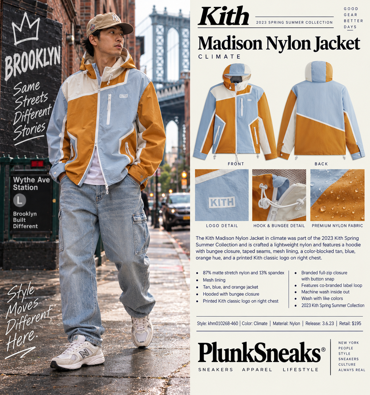 Kith Madison Nylon Jacket Climate 2023