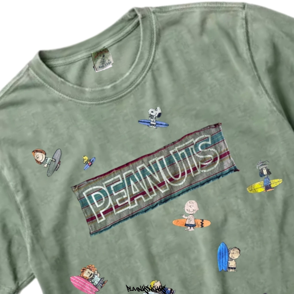 Peanuts All-Over Surf Crew Vintage Tee