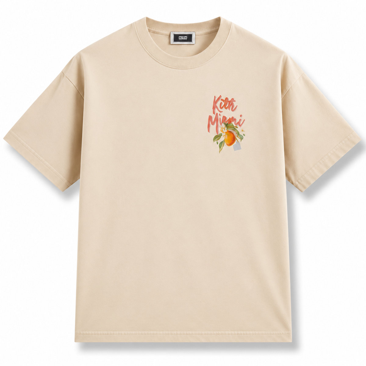 Kith Miami Citrus Vintage Tee Sandrift | Store Exclusive 2026